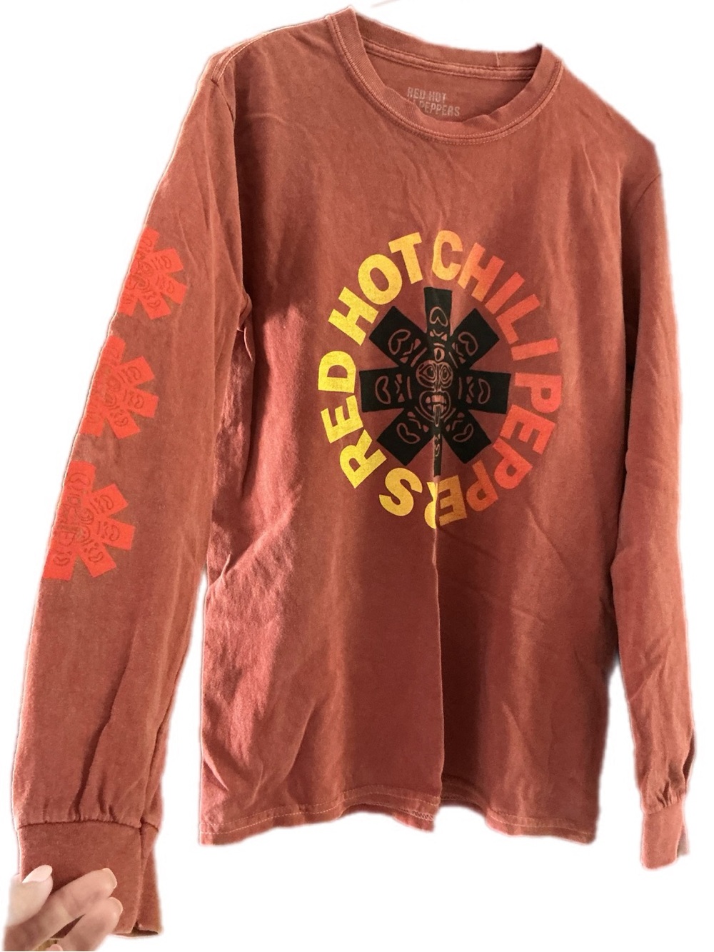Red Hot Chili Peppers rust  Graphic Long Sleeve Tee - Picture 4 of 9